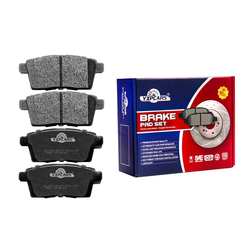FWD Front Rear Drilled Rotors Ceramic Brake Pads for 2007 2008 2009 Lincoln MKX gallery