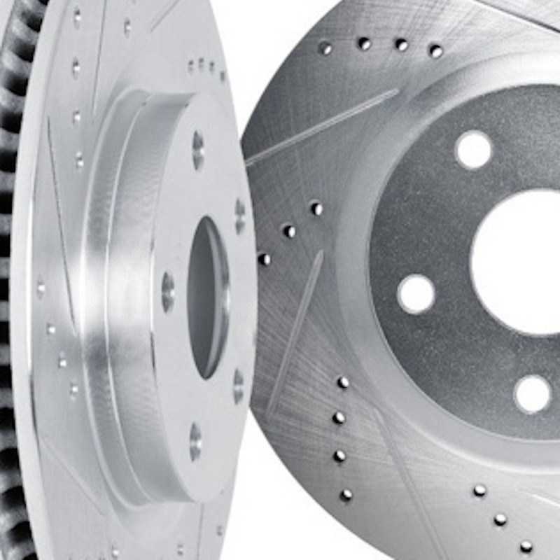 For Volkswagen GTI 2015-2024 Brake Rotor Set Front and Rear | Cast Iron | Silver gallery