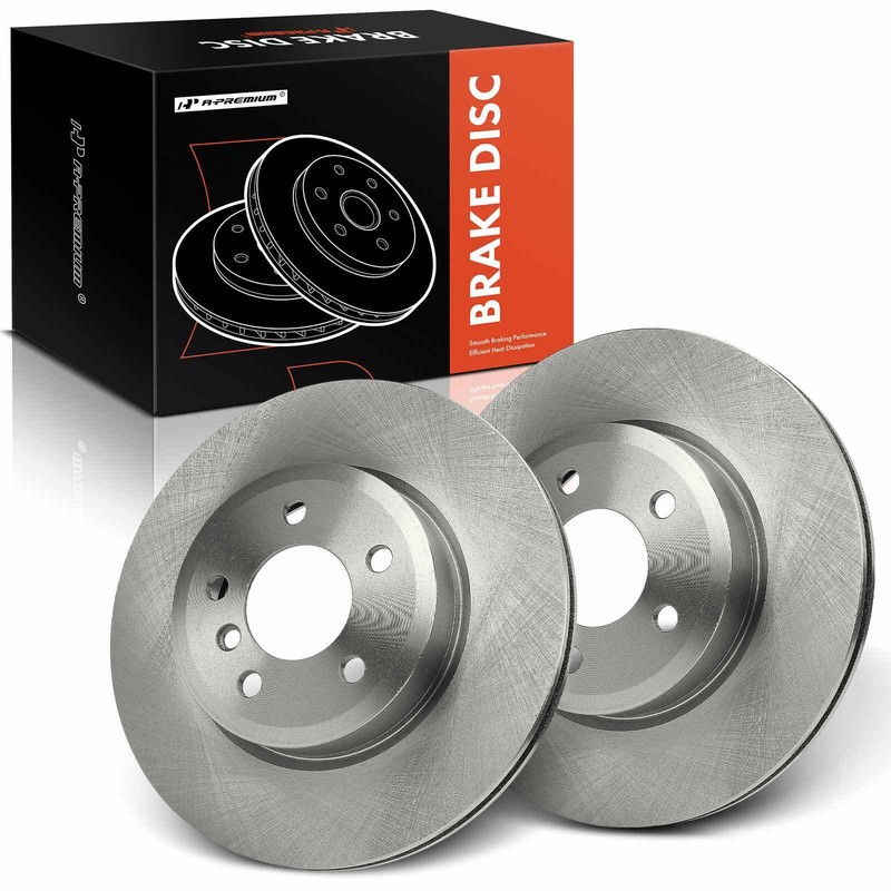 A-Premium Front Side Disc Brake Rotors for BMW X3 E83 2004-2010 L6 3.0L 325mm