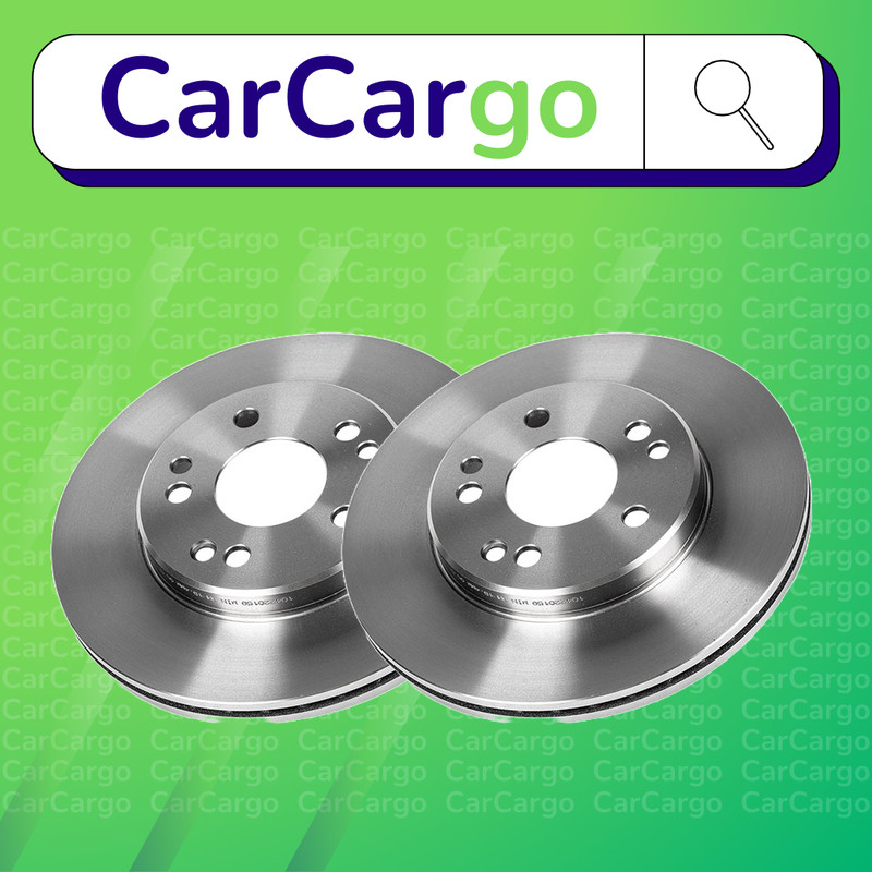 Premium Vented Front Brake Discs Mercedes 124 230 CE 1987-1992 284 mm