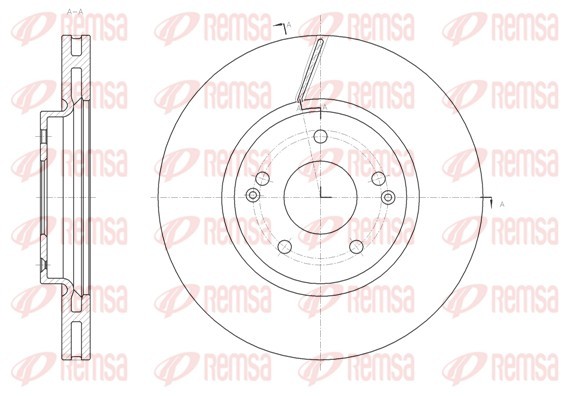 REMSA 61663.10 Brake Disc for SSANGYONG gallery