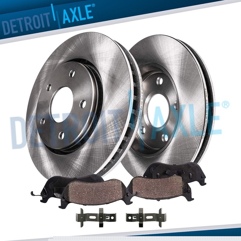 Front Disc Brake Rotors and Ceramic Brake Pads Kit for 2015 – 2022 Ford Mustang