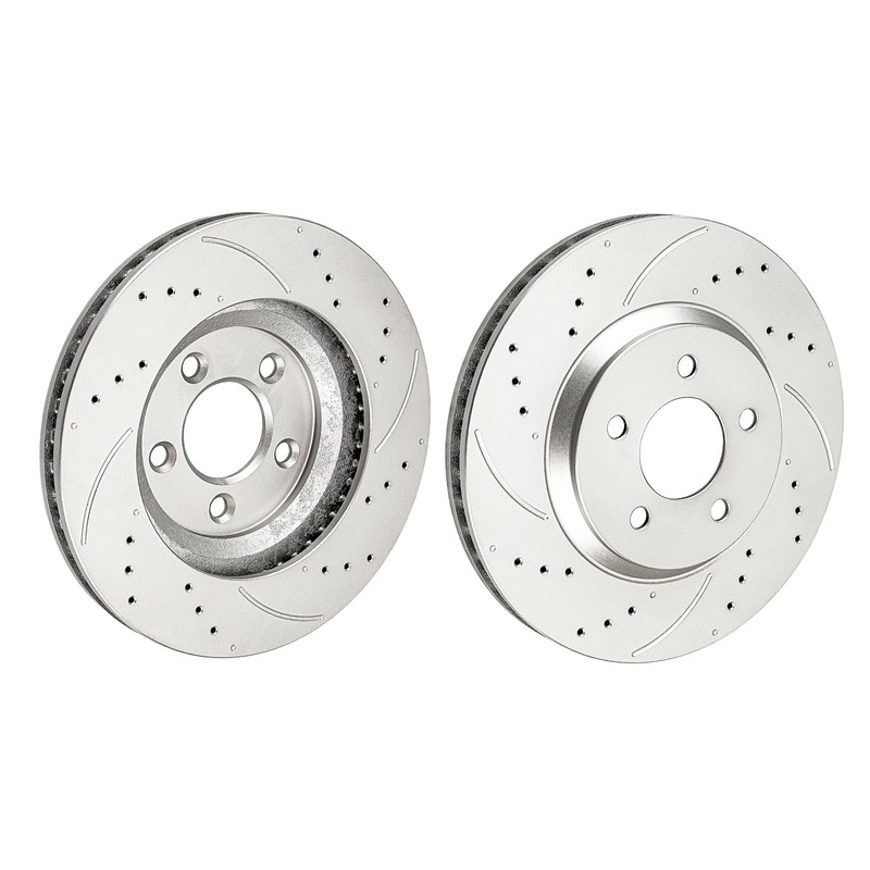 Front Drilled Slotted Disc Rotors Fits 2005-2009 Ford Mustang V8 4.6L 54134 gallery