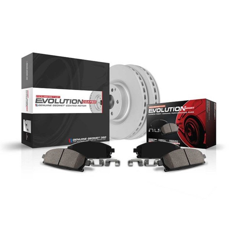 CRK8577 Powerstop Brake Disc and Pad Kits 2-Wheel Set Front for Volvo XC40 19-22 gallery