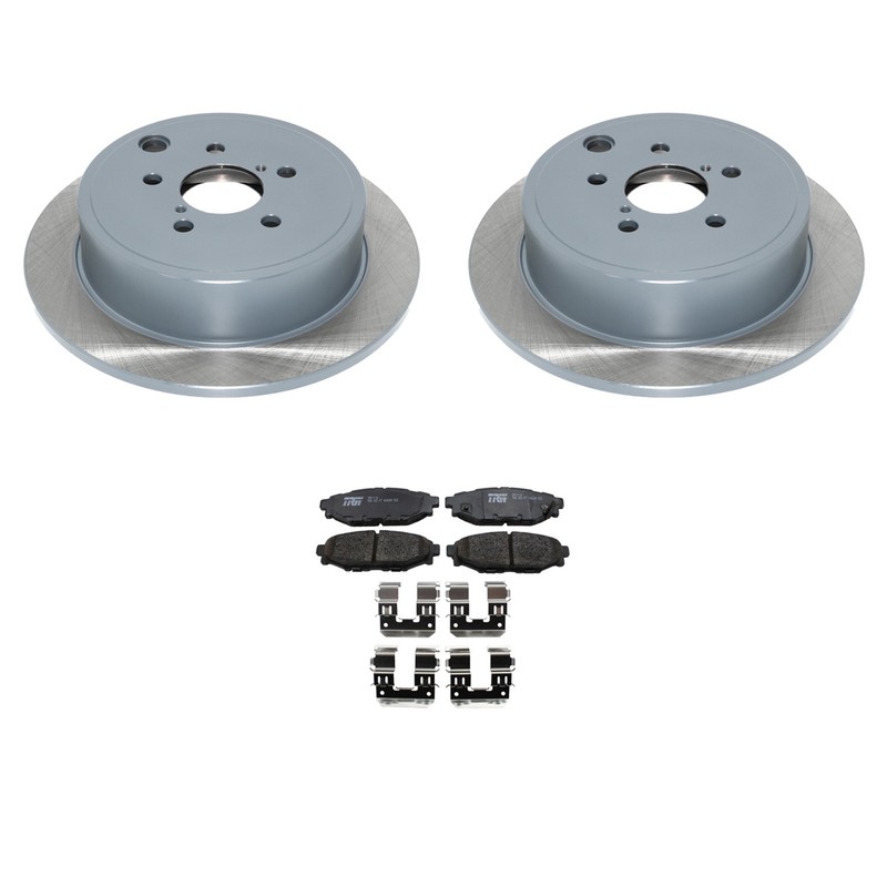 DuraGo Rear Rotors TRW Pro Ceramic Disc Brake Pads Kit For Impreza Legacy H4