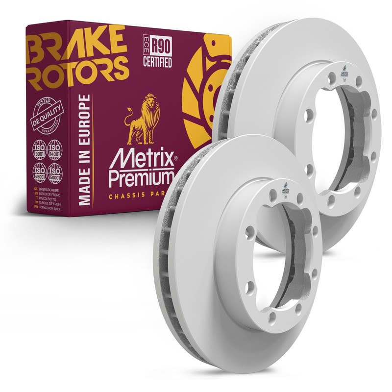 Front Disc Brake Rotor Set for 94-99 Dodge Ram 2500 90-00 GMC K3500 12.5 in 2PC
