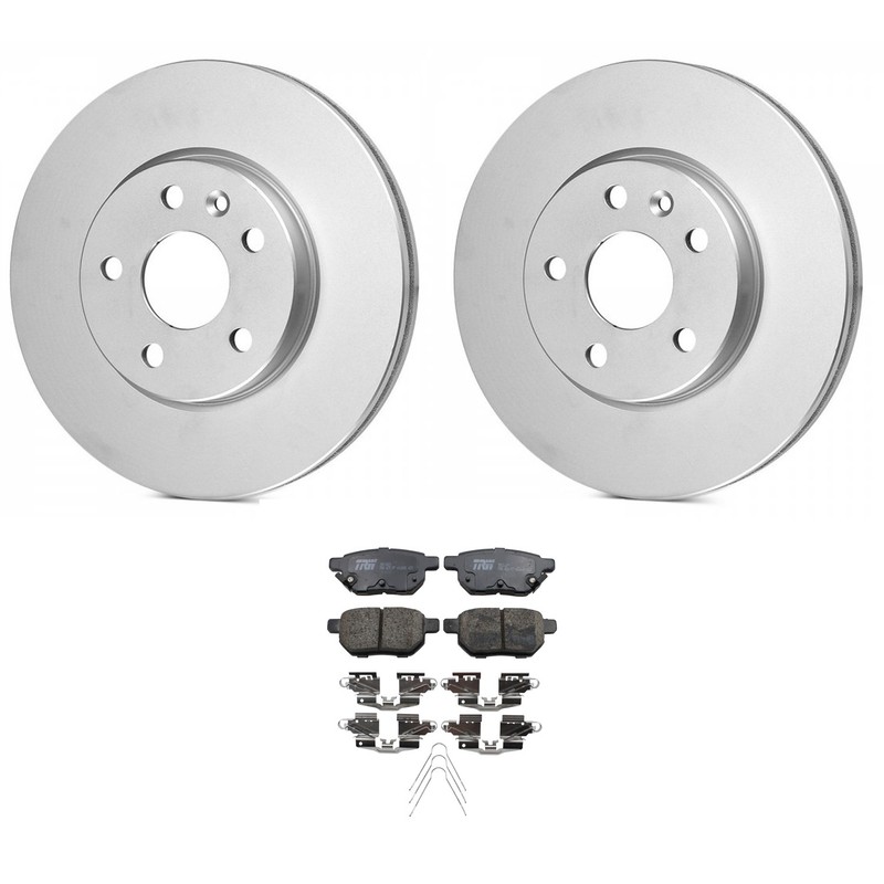 Bosch QuietCast Rear Rotors TRW Pro Ceramic Disc Brake Pad Kit For CT200h Prius