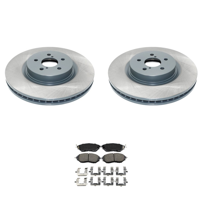 DuraGo Front Rotors Akebono ProACT Ceramic Brake Pads Kit For Legacy Outback