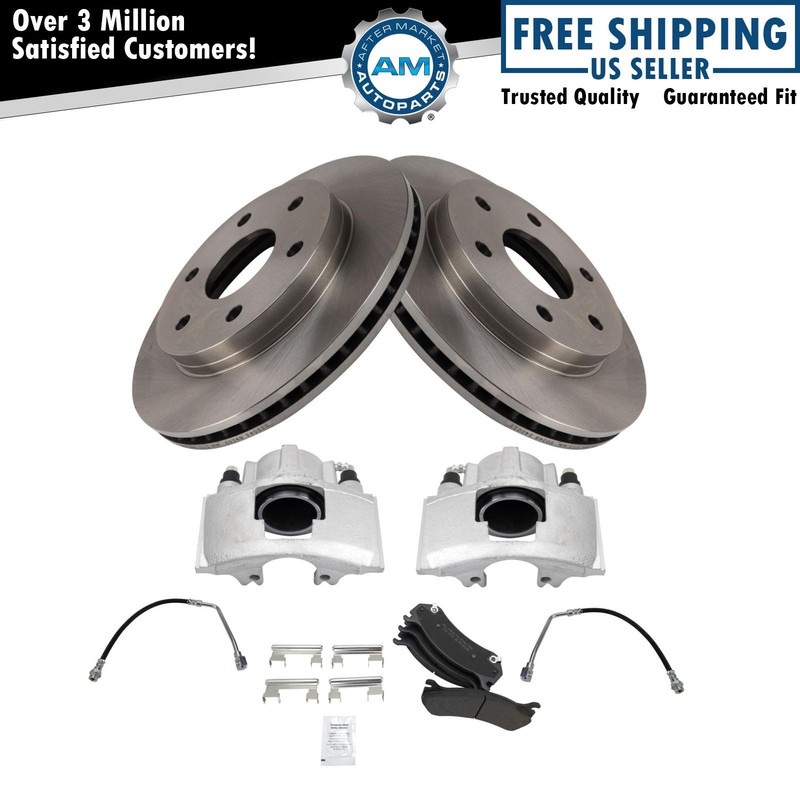Brake Pad & Rotor Kit Semi-Metallic Fits 2000 Chevrolet Tahoe