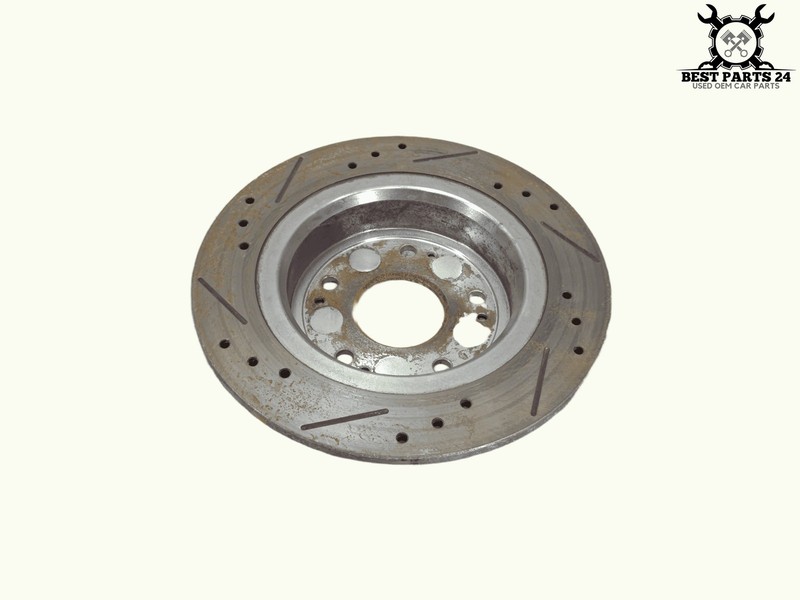 Rear Passenger Side Brake Disc Rotor Drilled & Slotted OEM 2018-25 Honda Accord