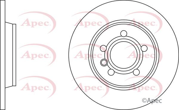 Brake Discs Pair Rear FOR TRANSPORTER T4 1.9 2.0 2.4 2.5 90->03 CHOICE1/2 Apec gallery