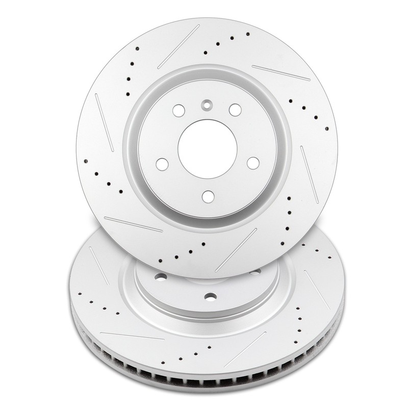 Drill & Slot Front Brake Rotors Discs 2PCS For 14-2016 Chevrolet Impala Limited