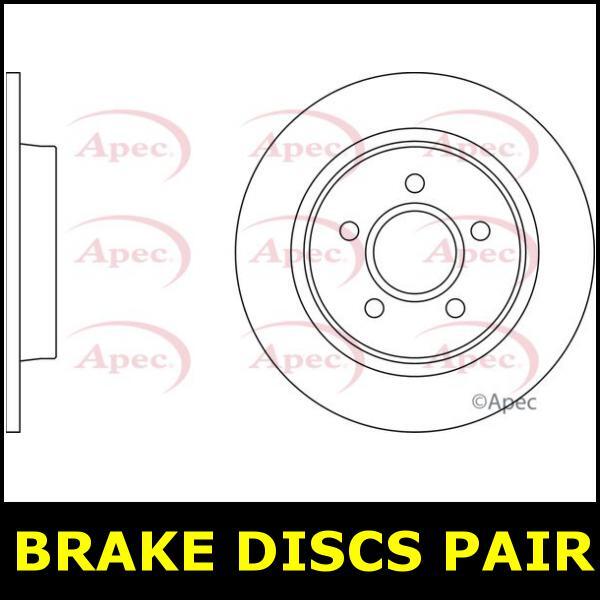 Brake Discs Pair Rear FOR FORD FOCUS II 1.8 04->12 Diesel Apec gallery