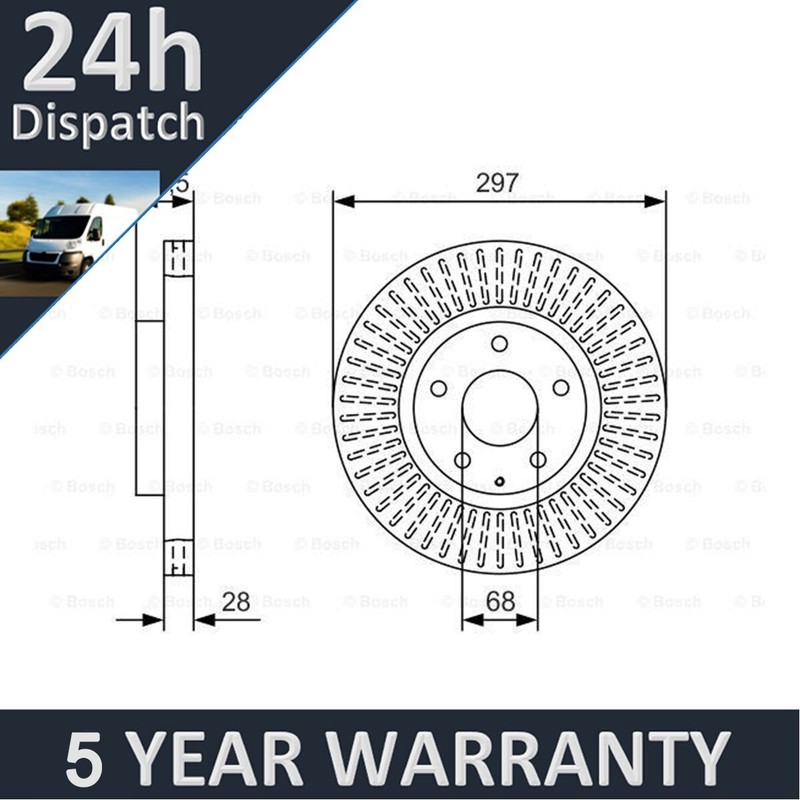 Fits Mazda CX-5 6 2.0 2.2 D 2.5 + Other Models PV Front Brake Disc