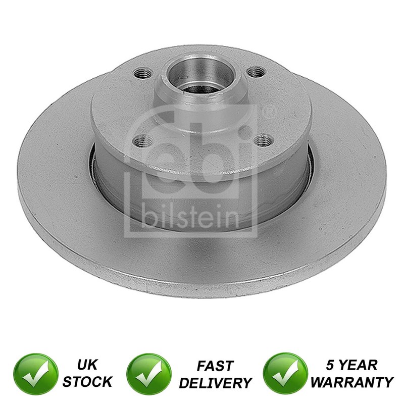 Brake Discs Rear SJR Fits VW Golf 1983-2002 Corrado 1988-1995 Polo 1995-2002