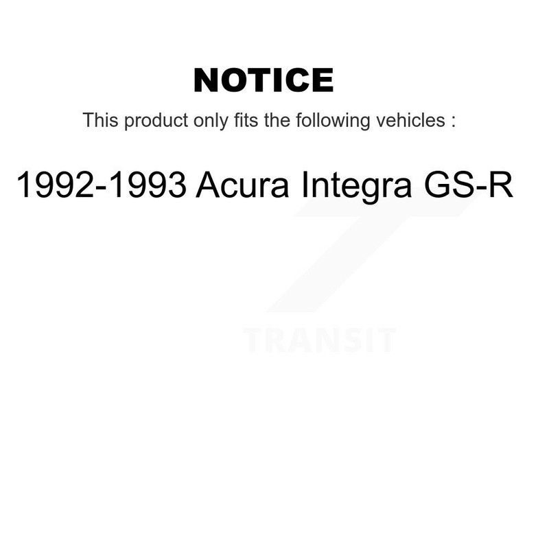 Front Coated Disc Brake Rotor & Ceramic Pad Kit For 1992-1993 Acura Integra GS-R gallery