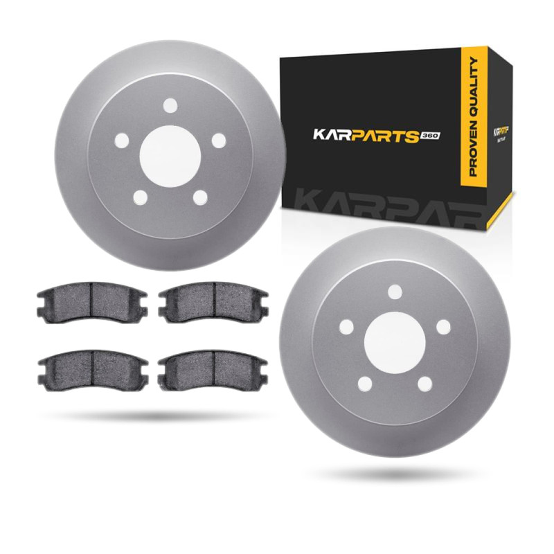 For Pontiac Grand Prix 1997-2003 Brake Rotor Set | Rear | Cast Iron Vented Plain