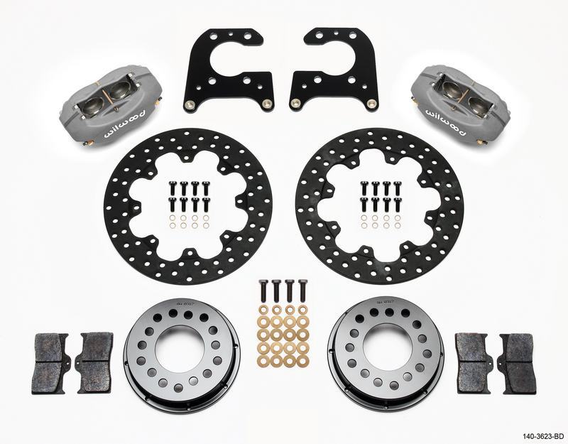 Wilwood Disc Brake Caliper / Rotor / Pad Kit – KIT,DRAG,REAR,BIG Fits Ford 9in.,
