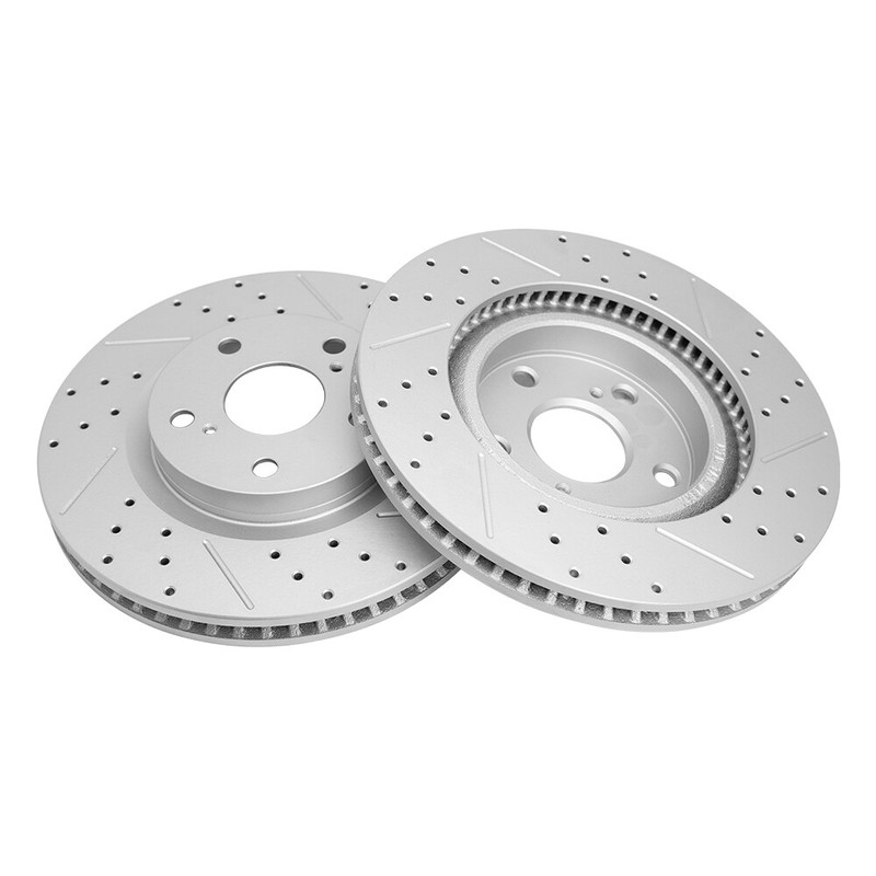 For 2006 - 2018 Toyota Rav4 296mm Front Rear Drilled Slotted Disc Brake Rotors gallery
