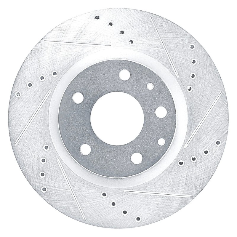 For Mazda 3 19-25 DFC Premium Drilled & Slotted Front Passenger Side Brake Rotor