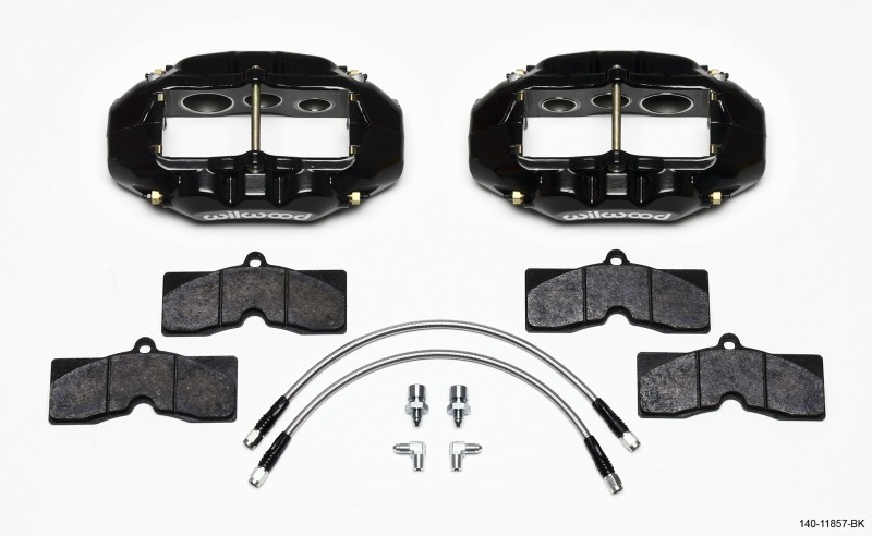 Wilwood D8-6 Front Caliper Kit for Corvette C2 & C3 1965-1982 – Black