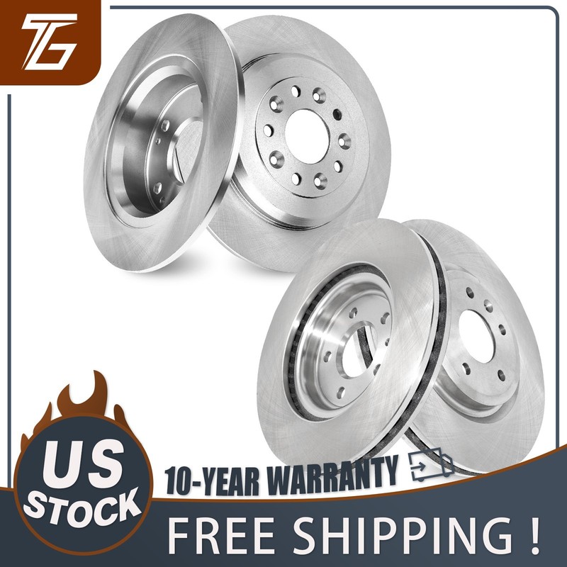 Front Rear Brake Rotors Kit for Ford Explorer 2011 – 2017 2019 Flex 2012 – 2019