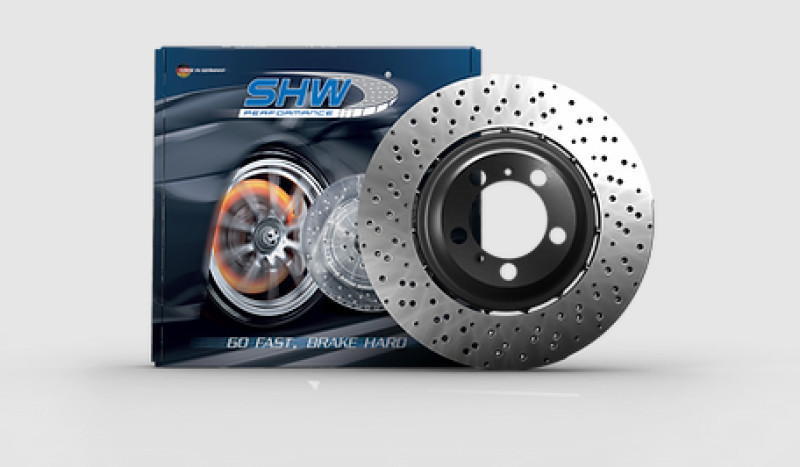 SHW BRR48081 Right Rear Cross-Drilled Brake Rotor for 2006-2010 BMW M5 5.0L gallery