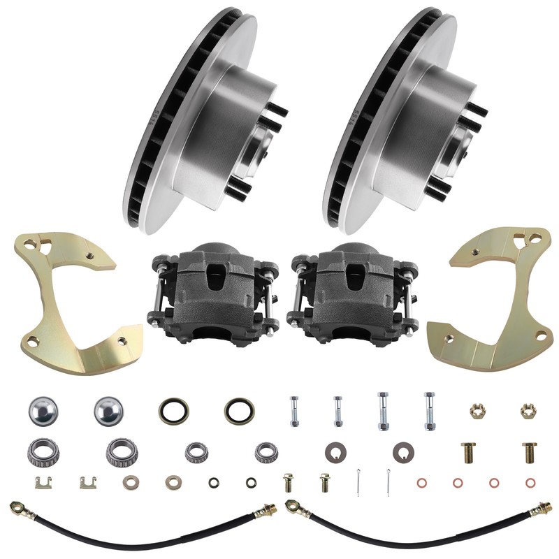 Complete Front Brake Disc Conversion Kit for Chevy Full Size 1955 1956-1964 gallery