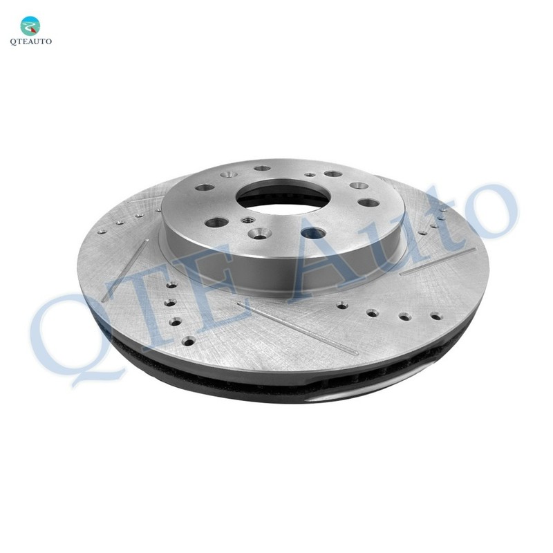 Front Left 330mm Drilled Slotted Brake Rotors To 2010-2014 Cadillac Escalade ESV