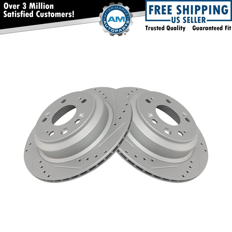 Rear Brake Rotors Set For 2005-2012 Acura RL