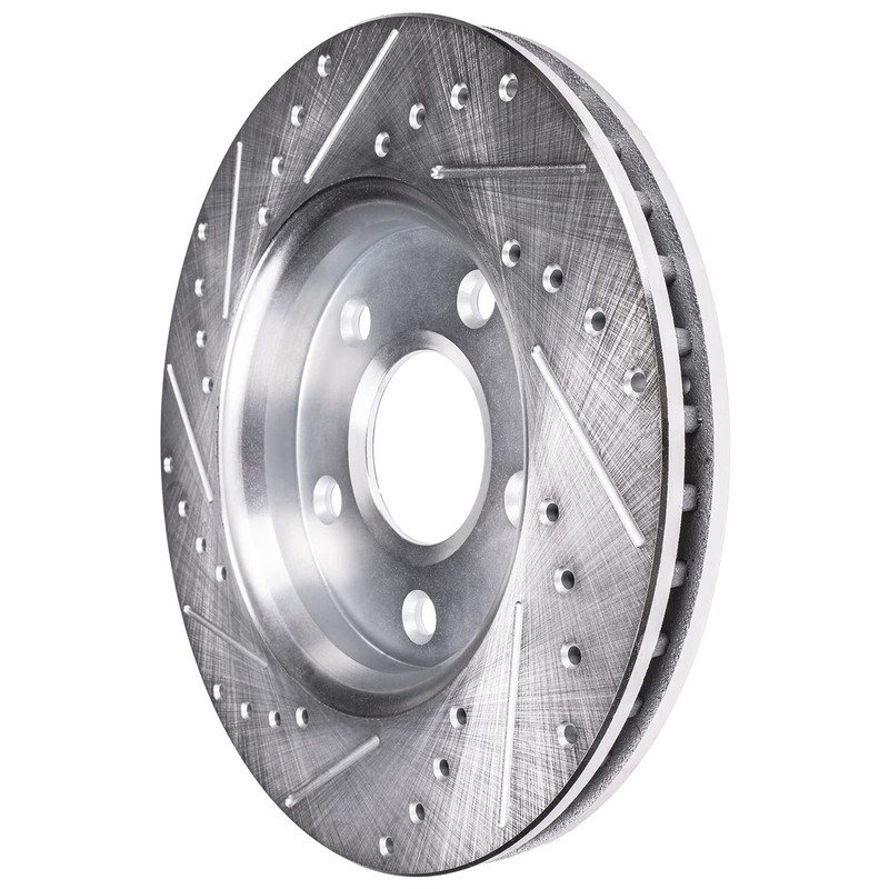 280mm Pair Front Drilled Slotted Disc Brake Rotors for Kia Forte Koup Soul 2.0L gallery
