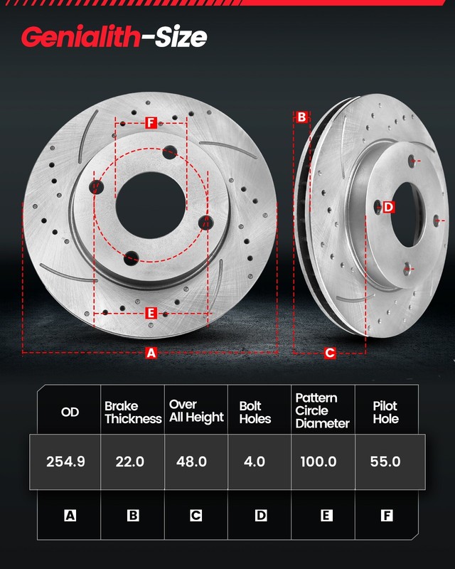 Front Brake Rotors Ceramic Pads Kits for 1998 - 2002 Chevy Prizm Toyota Corolla gallery