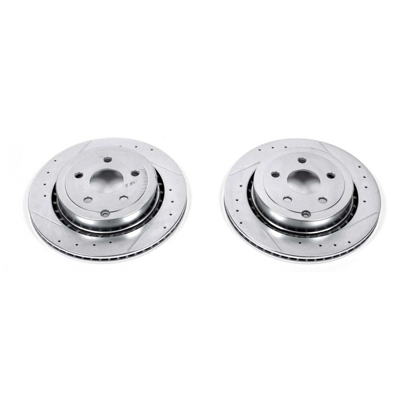 AR82137XPR Powerstop Brake Discs 2-Wheel Set Rear for Chevy Chevrolet Caprice