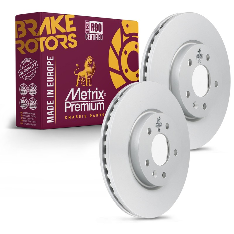 Front Disc Brake Rotor For 14-15 Chevrolet Cruze 11-15 Volt 12-17 Verano 2 PC