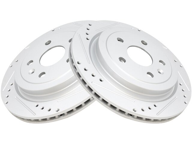 TRQ 43RT42H Rear Brake Rotor Set Fits 2010-2015 Chevy Camaro 3.6L V6
