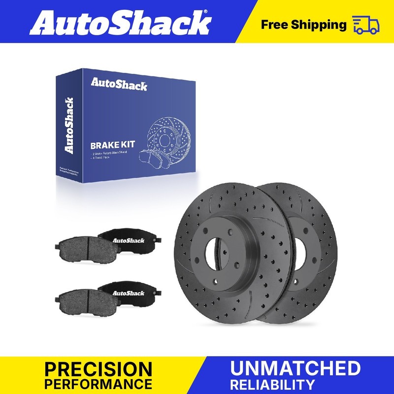 Front Drilled Slotted Brake Rotors Ceramic Pads for Nissan, Sentra 2013-2019