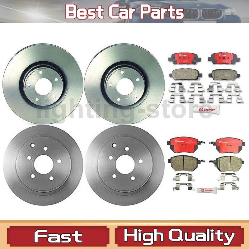 Front+Rear Brake Pads and Disc Rotors full set Fits 2003 INFINITI FX35 FX45