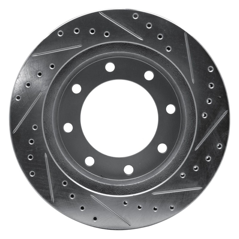 For Dodge D350 81-93 Brake Rotor eLINE Drilled & Slotted 1-Piece Front Driver gallery