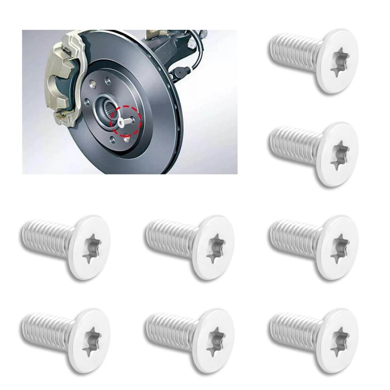 8pcs Brake Rotor Screw Replacement Oem#11609271,s wbr/ tainless Steel Brake Part