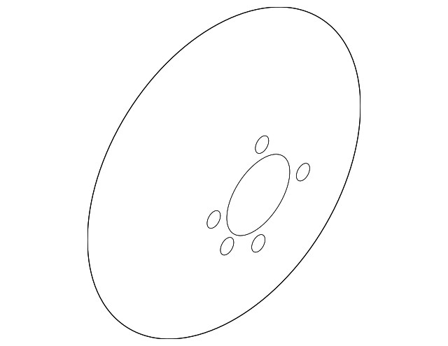 Genuine Volkswagen Disc Brake Rotor 1J0-615-301-P