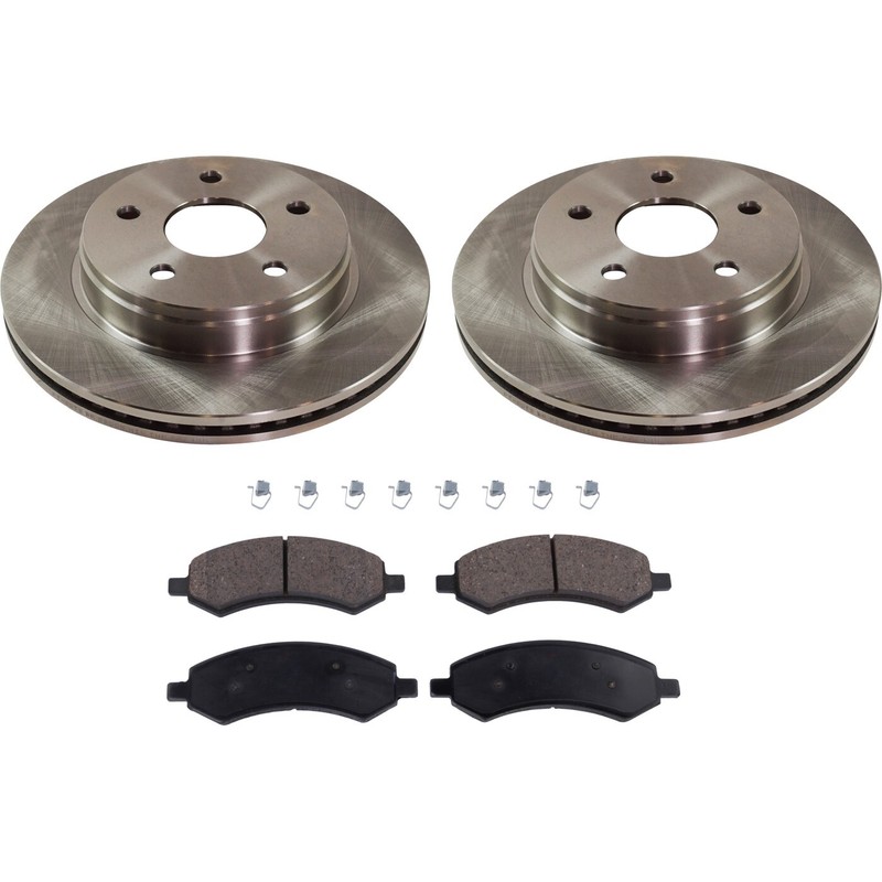 Front Brake Rotor Disc and Pad Kit For 2011-2018 Ram 1500 2006-10 Dodge Ram 1500