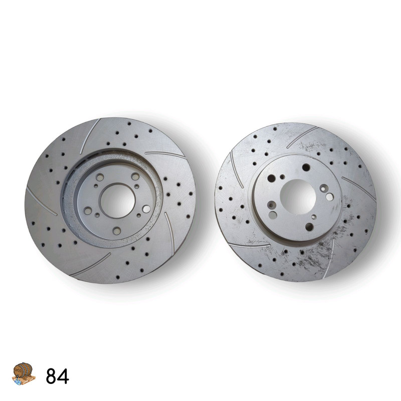 Front Drilled & Slotted Disc Brake Rotors 31275 for Acura Honda with Pads gallery