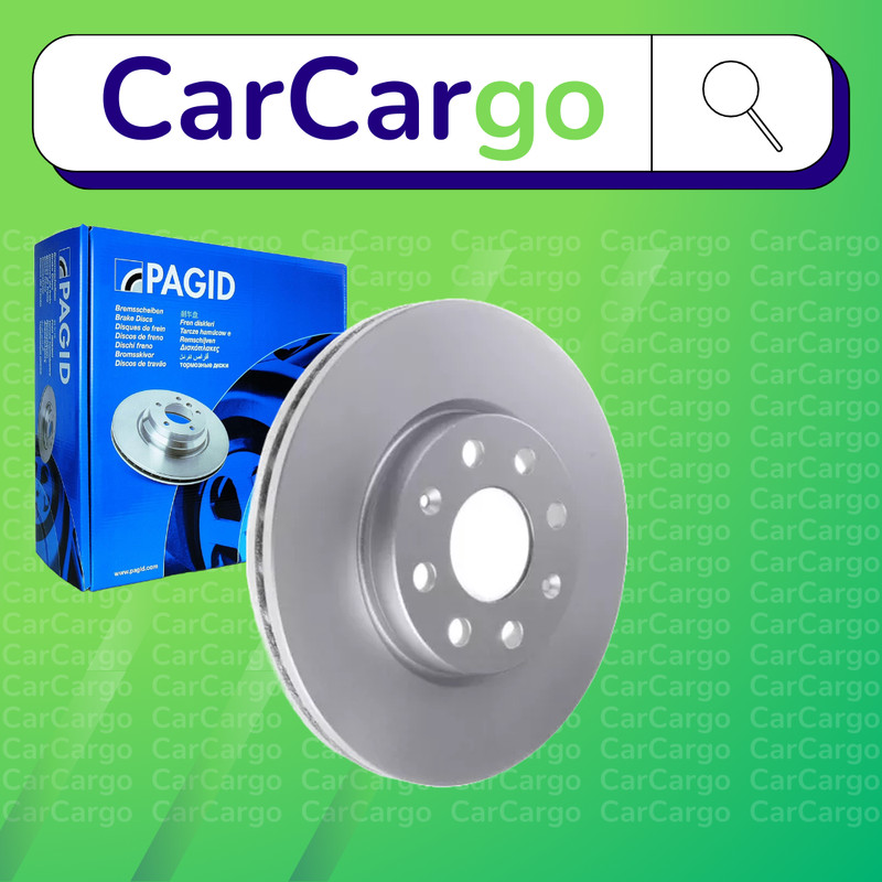 Pagid Vented Front Brake Discs Pair Vauxhall Corsavan 1.3 CDTi 2014-2024 257 mm