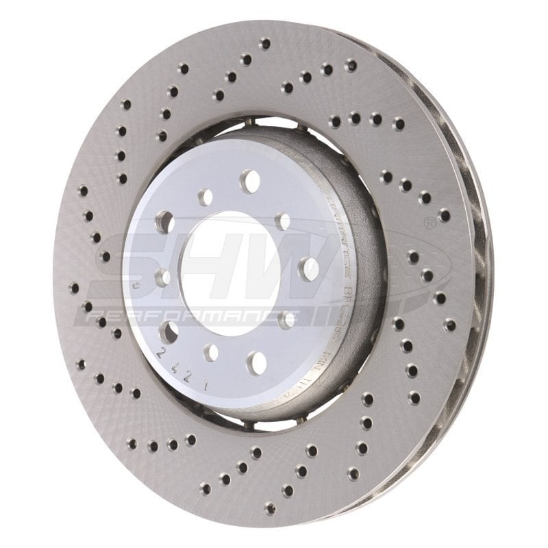 For BMW M3 01-06 SHW Performance BFL42841 Drilled Front Driver Side Brake Rotor