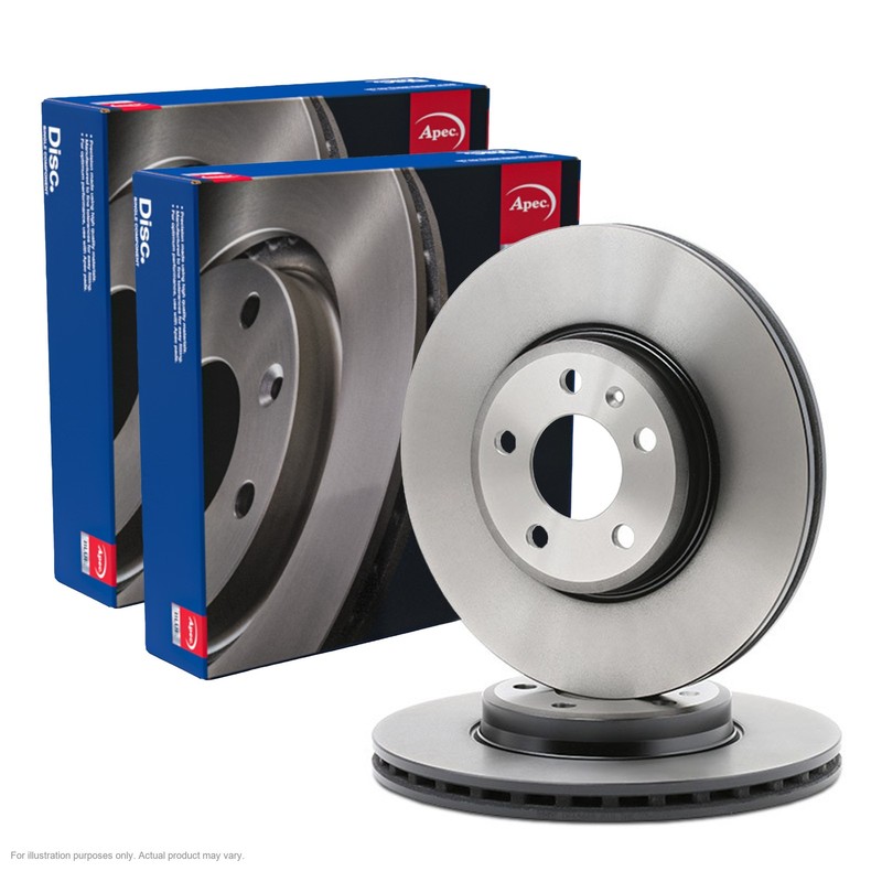 2X APEC Front Brake Discs for AUDI A4 B8 Avant 2007-15 314mm Vented SDK6288