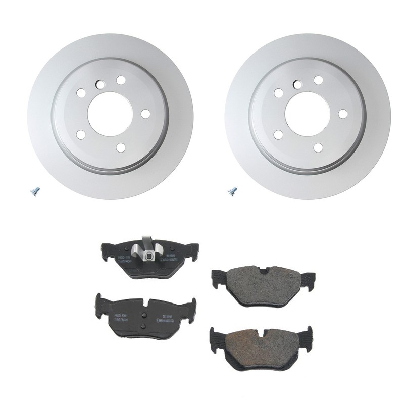 Hella Rear Rotors Low-Met Disc Brake Pad Kit For E93 328i E93 328xi E84 X1