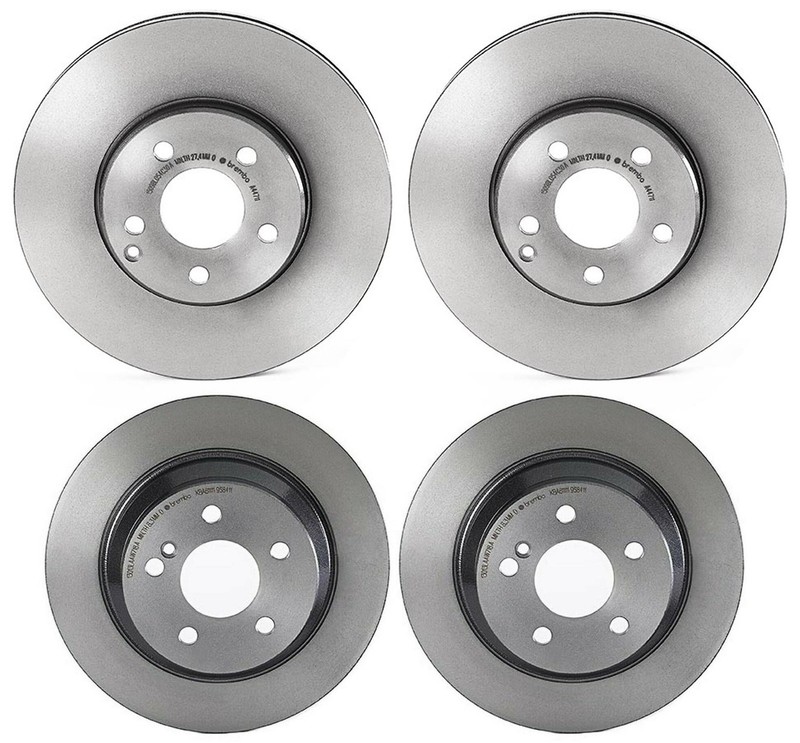 Brembo Front and Rear Coated Brake Disc Rotors Kit for MB W211 E320 4Matic Sedan