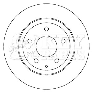 2x Brake Discs Pair Solid Rear 278mm KBD5332 Key Parts Set GHT226251 GV9B26251A gallery