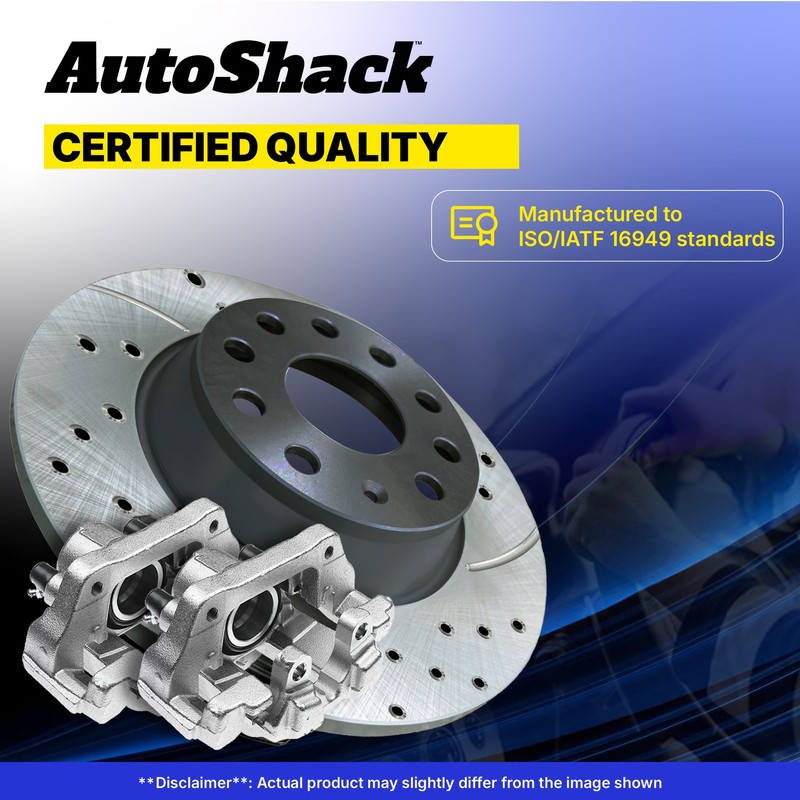 Front Rear Drilled Slotted Brake Rotors Calipers for Honda, Odyssey 2005-2010 gallery