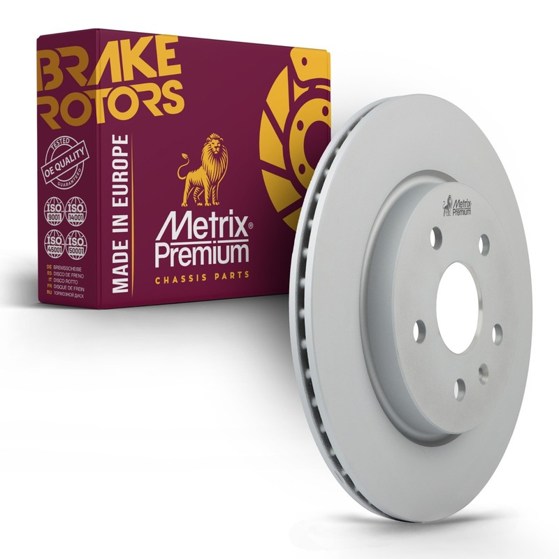 Metrix Premium Rear Coated Vented Disc Brake Rotor Fits Chevrolet Buick Cadillac
